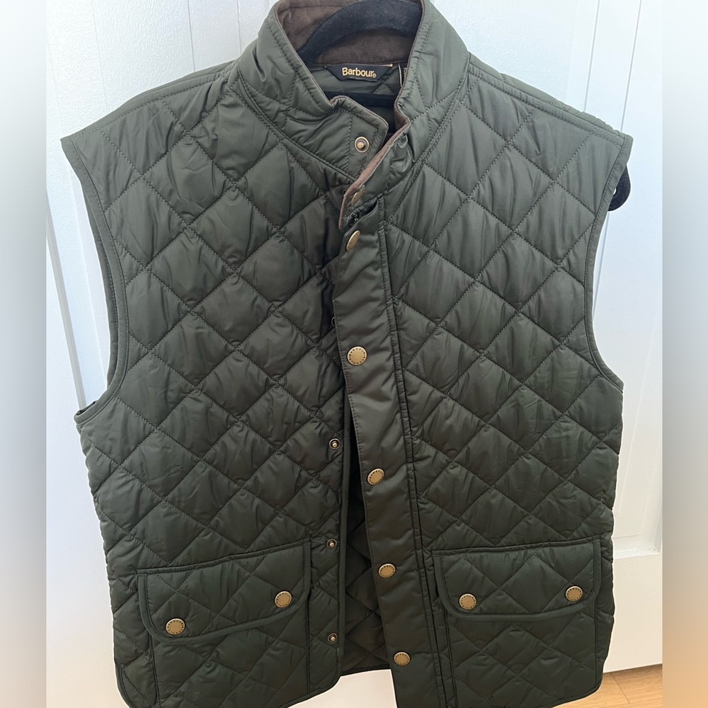Barbour Vest - Green / Brown - Size L - Like New